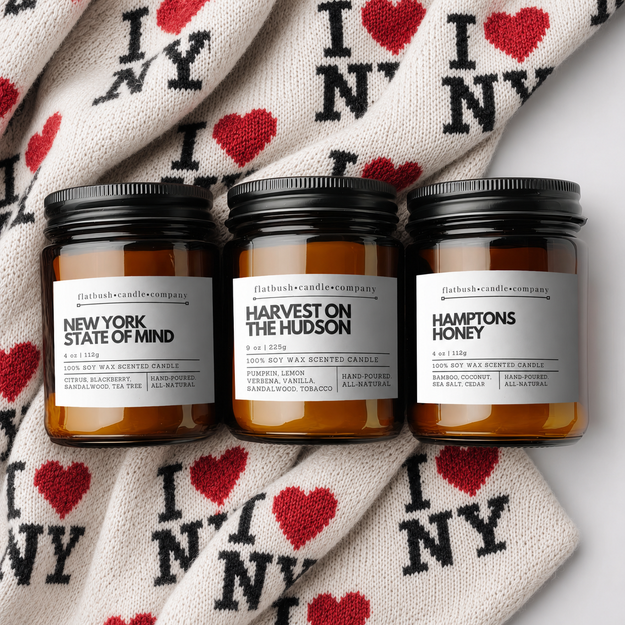 NYC Core 100% Soy Wax Candle Gift Set