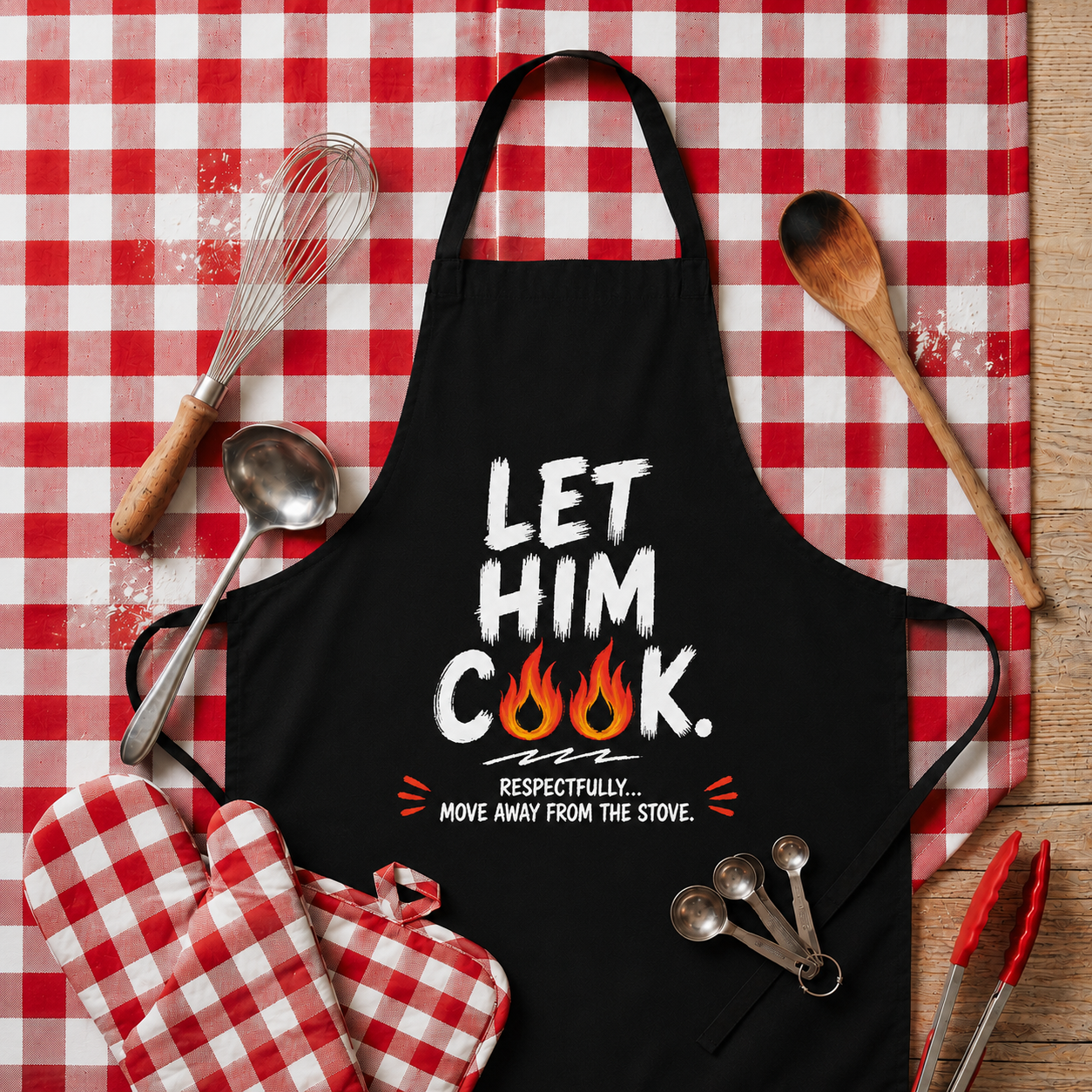 Classic Black Apron – Statement Kitchen Edition