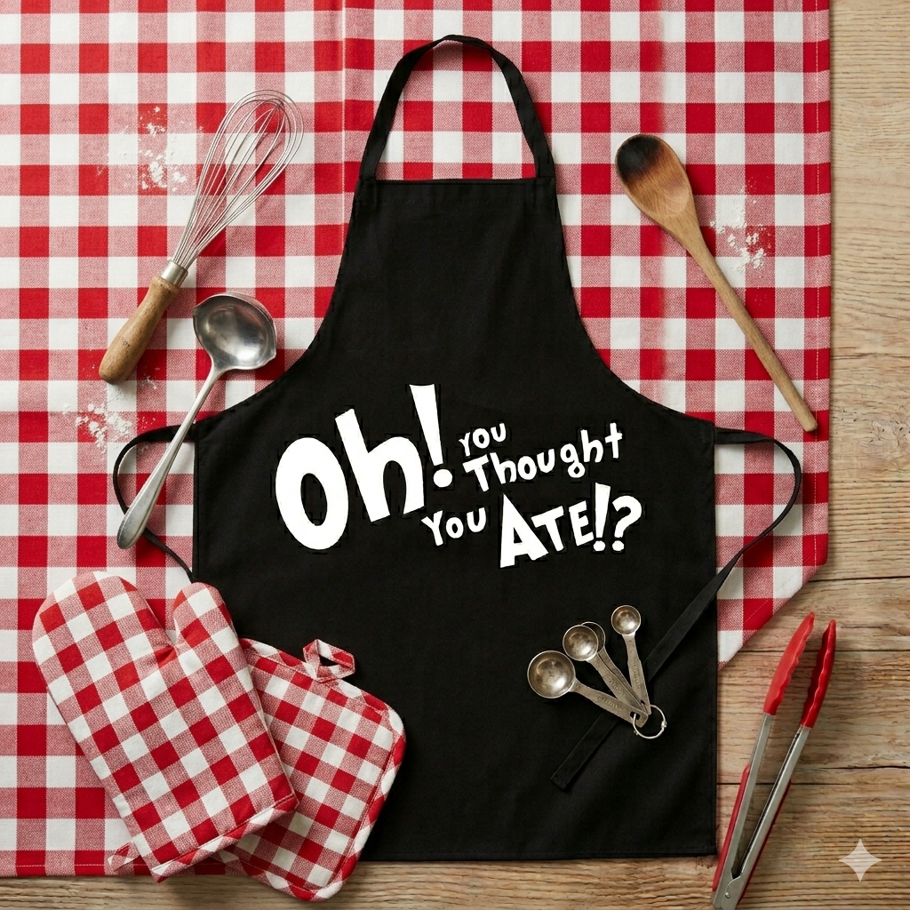 Classic Black Apron – Statement Kitchen Edition