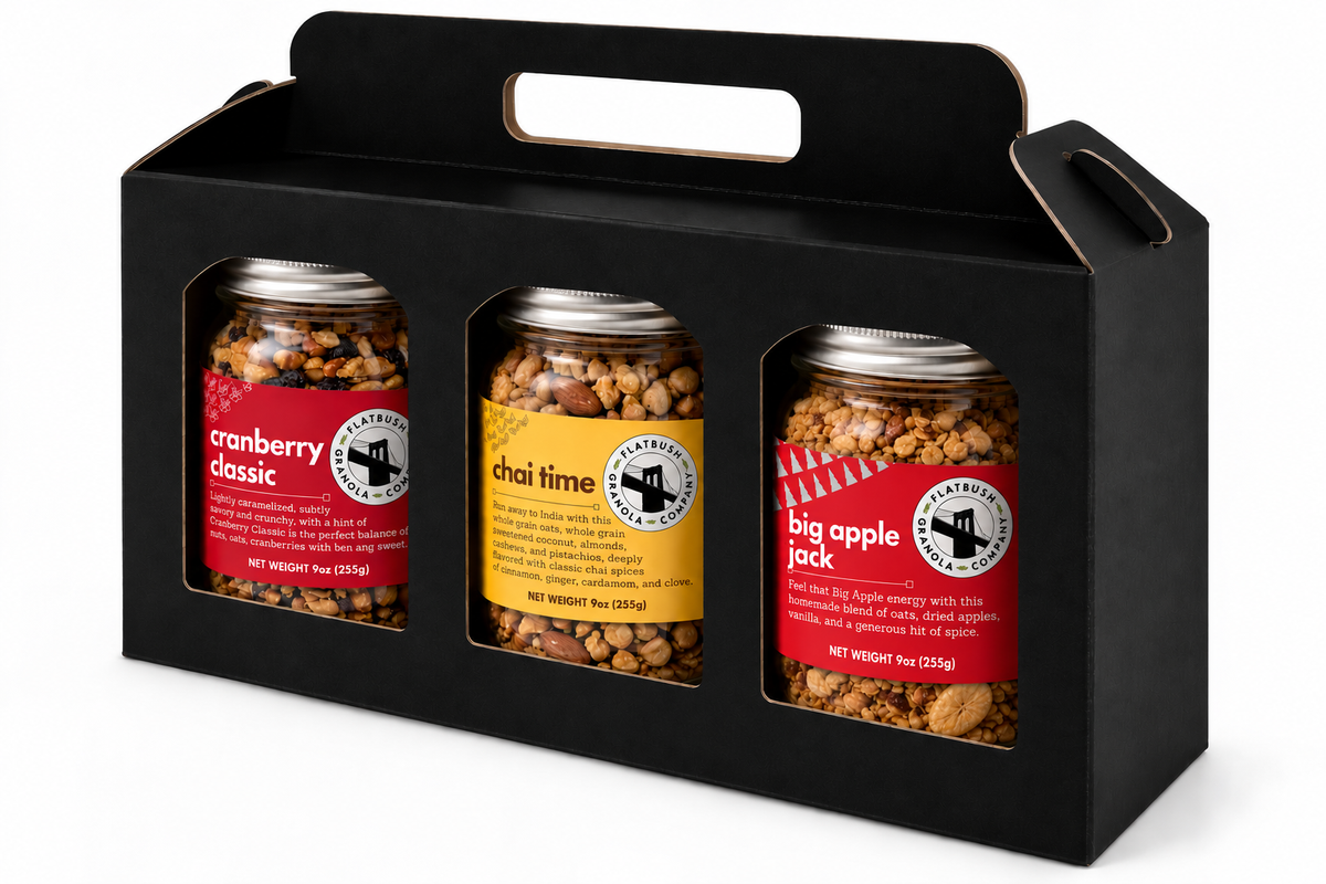 Flatbush Flight (9oz Jars) – Three-Granola Gift Set