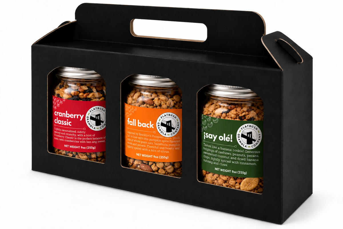 Flatbush Flight (9oz Jars) – Three-Granola Gift Set