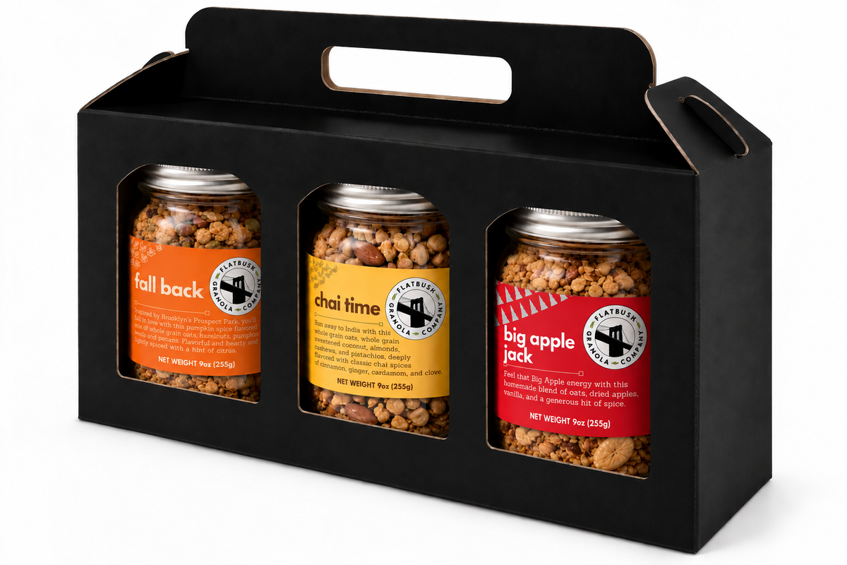 Flatbush Flight (9oz Jars) – Three-Granola Gift Set