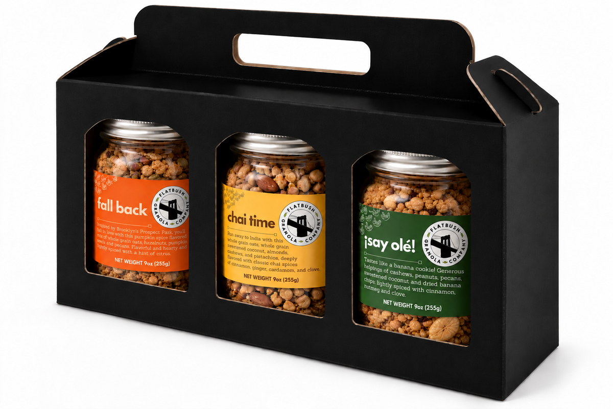 Flatbush Flight (9oz Jars) – Three-Granola Gift Set