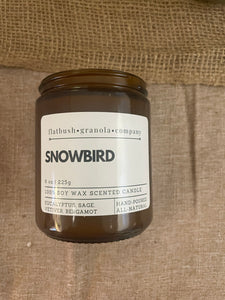 Snowbird 100% Soy Wax Candle