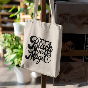 Black Girl Magic Eco-Friendly Canvas Tote Bag