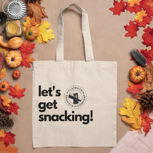 Let's Get Snacking Eco-Friendly Canvas Tote Bag