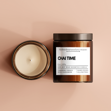 Load image into Gallery viewer, Chai Time 100% Soy Wax Candle