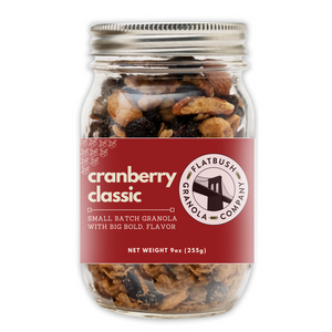 Cranberry Classic: Crunchy, Nutty Gluten-free Granola Mix with Dried Cranberries