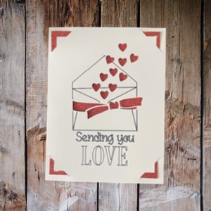 Sending Love to You Greeting Card