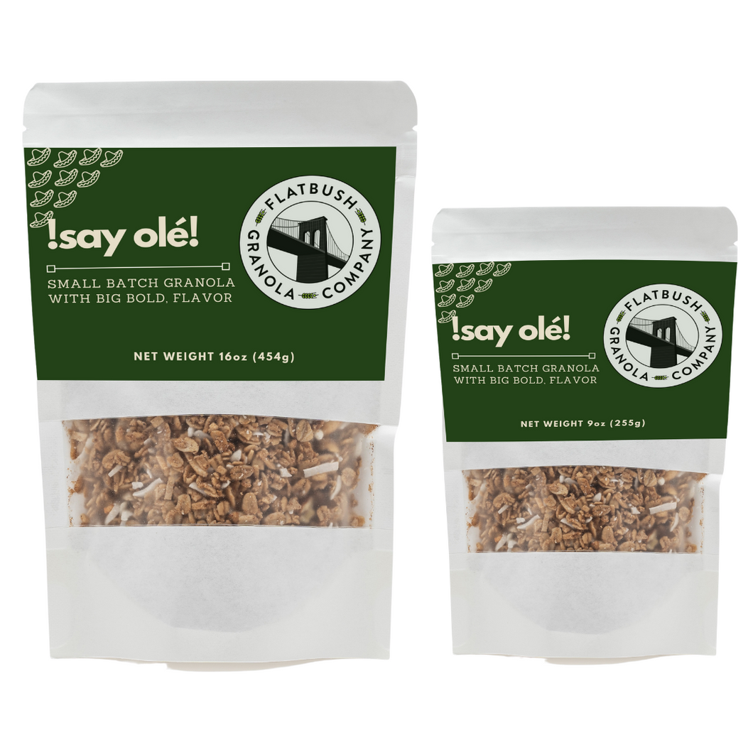 Say Olé: Crunchy Gluten-free Granola Mix with Bananas, Peanuts and Coconut (pouch)